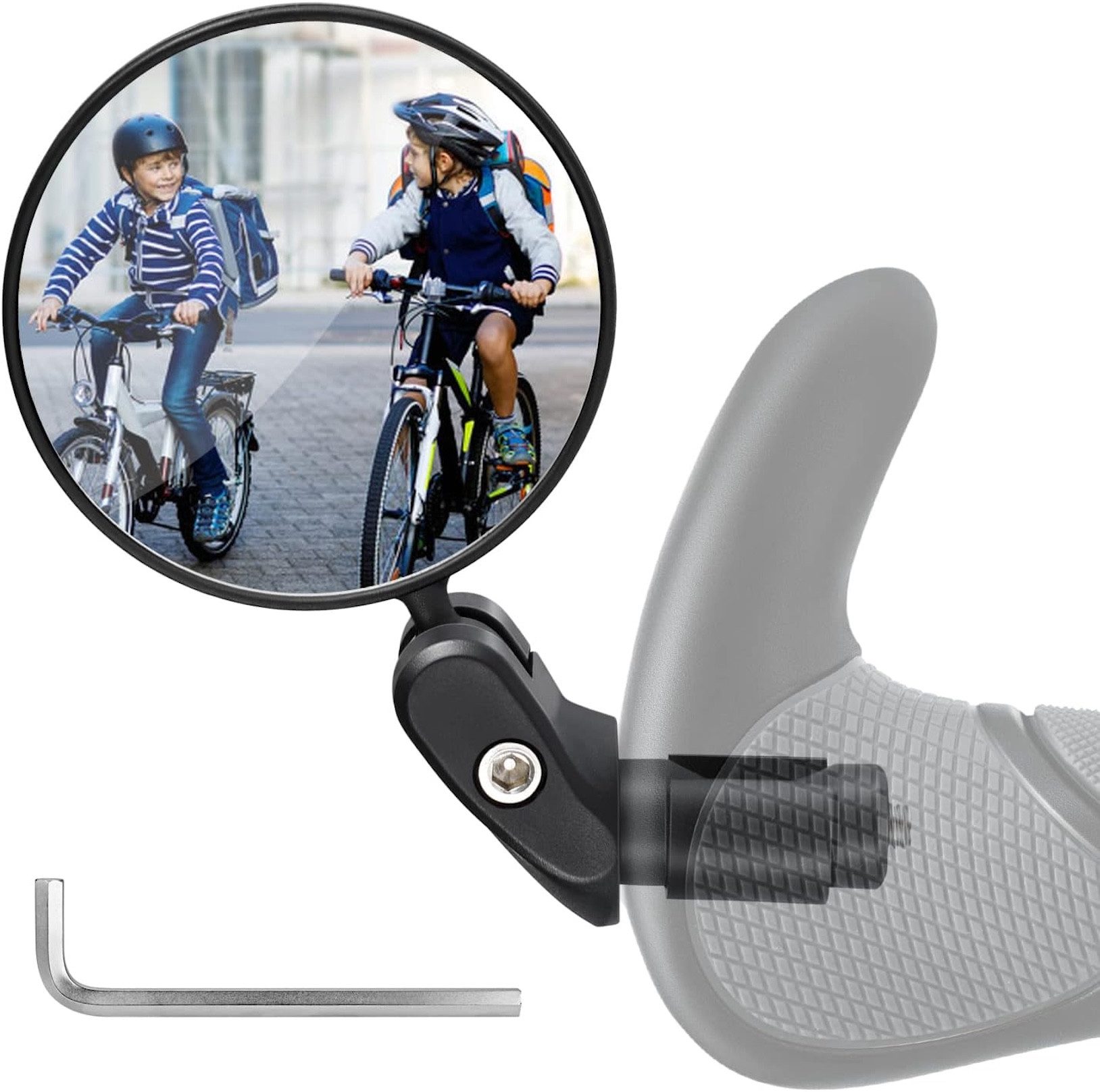 Norskskin Fahrradspiegel Fahrradspiegel Lenkerendspiegel Spiegel Rechts Links 360°
