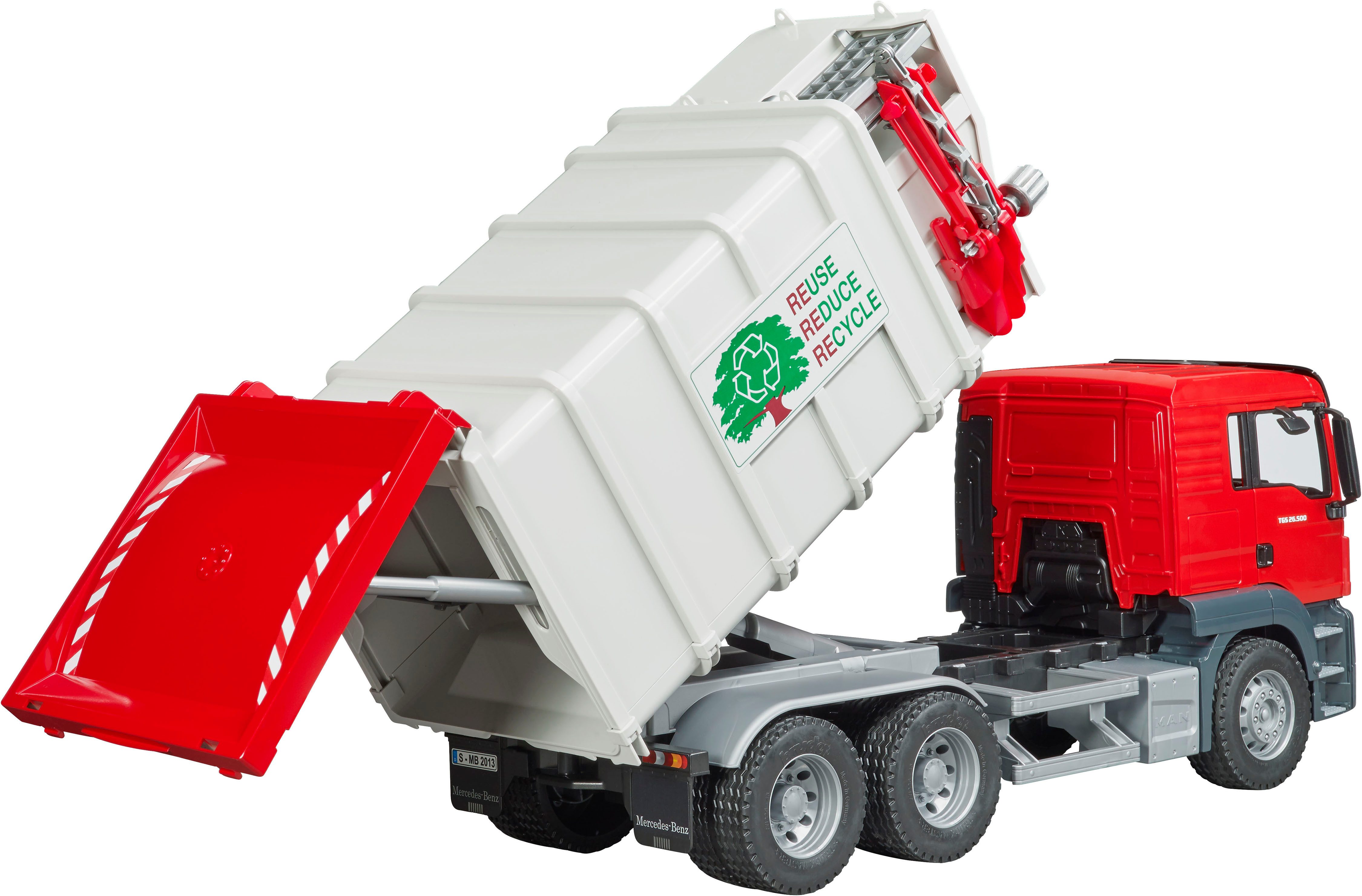 Bruder® Spielzeug-Müllwagen MAN TGS Seitenlader Müll-LKW günstig online kaufen