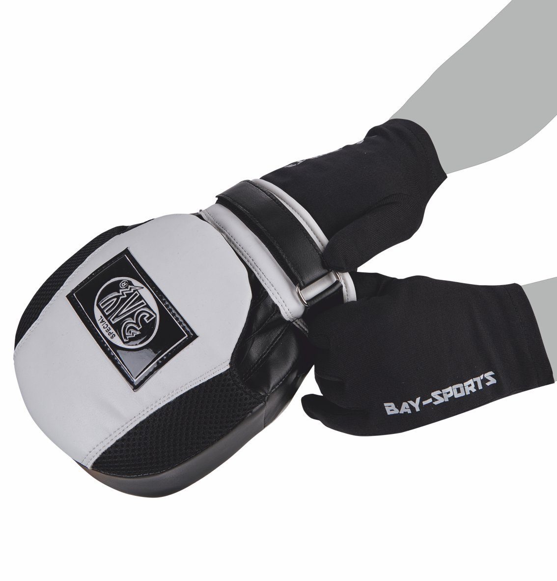 BAY-Sports Boxhandschuhe Hygiene Handschuhe für Handpratzen und Box-Handschuhe schwarz