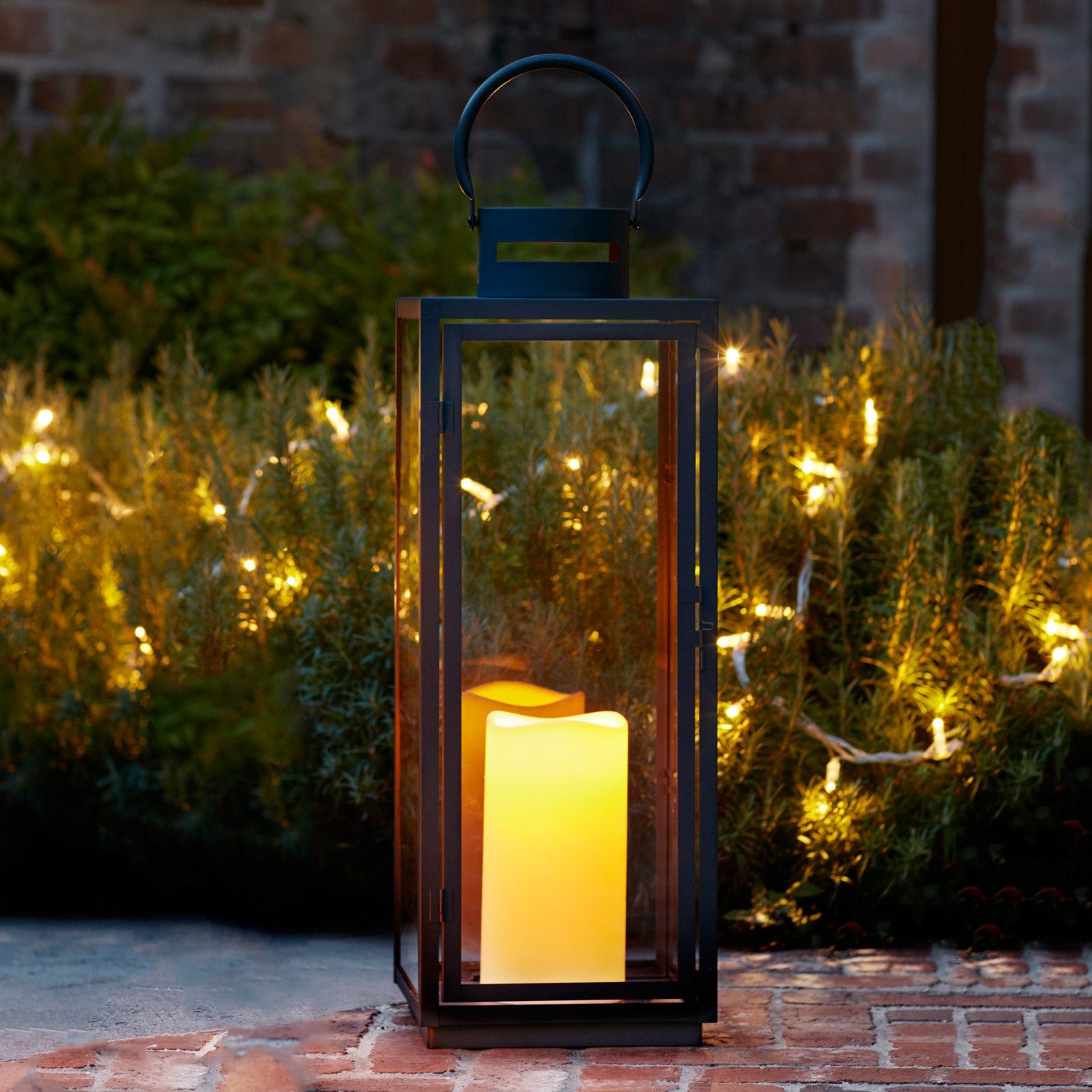 Lights4fun LED Laterne Große Malvern Batterie LED Laterne, LED fest integri günstig online kaufen