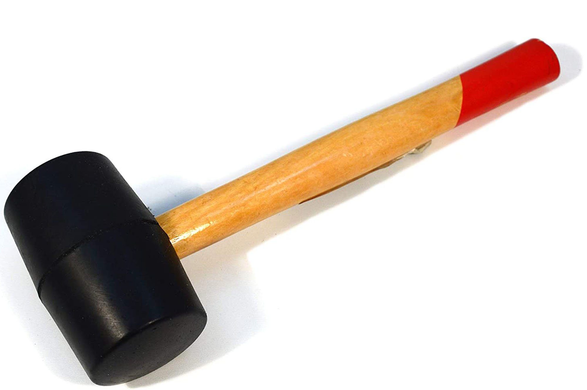 Bolter Gummihammer Gummi Hammer Holz Griff Gummihammer Schonhammer Fliesenhammer (1-St)