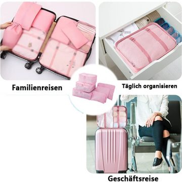 Caterize Kofferorganizer 6 Stück Gepäck Organizer,6-in-1-Set Koffer Organizer,Kleidertaschen