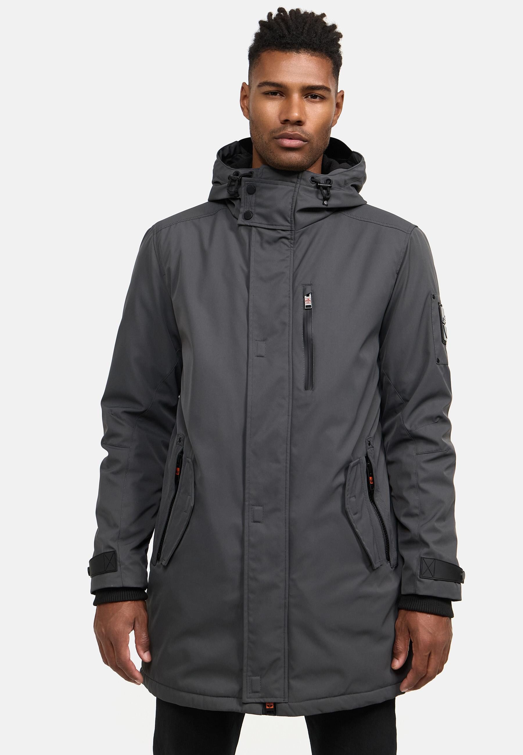 Stone Harbour Kurzmantel Lanzoo Cooler Herren Übergangsmantel mit großer Kapuze