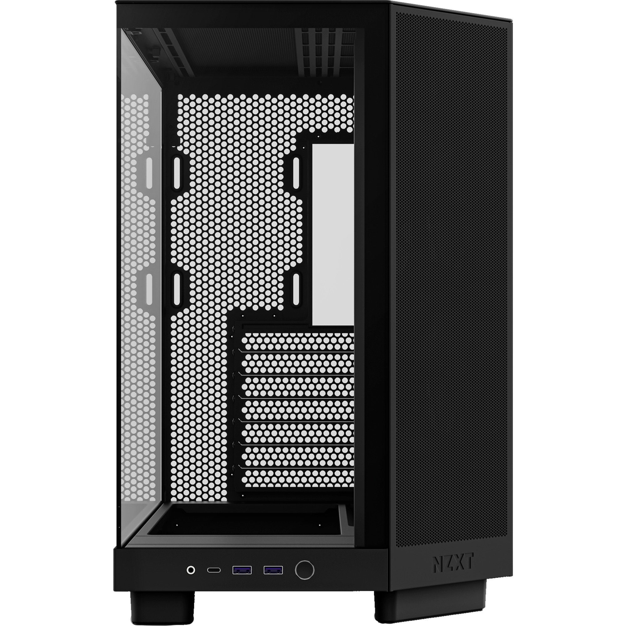 NZXT PC-Gehäuse NZXT H6 Flow, Tower-Gehäuse, (Tempered Glass)