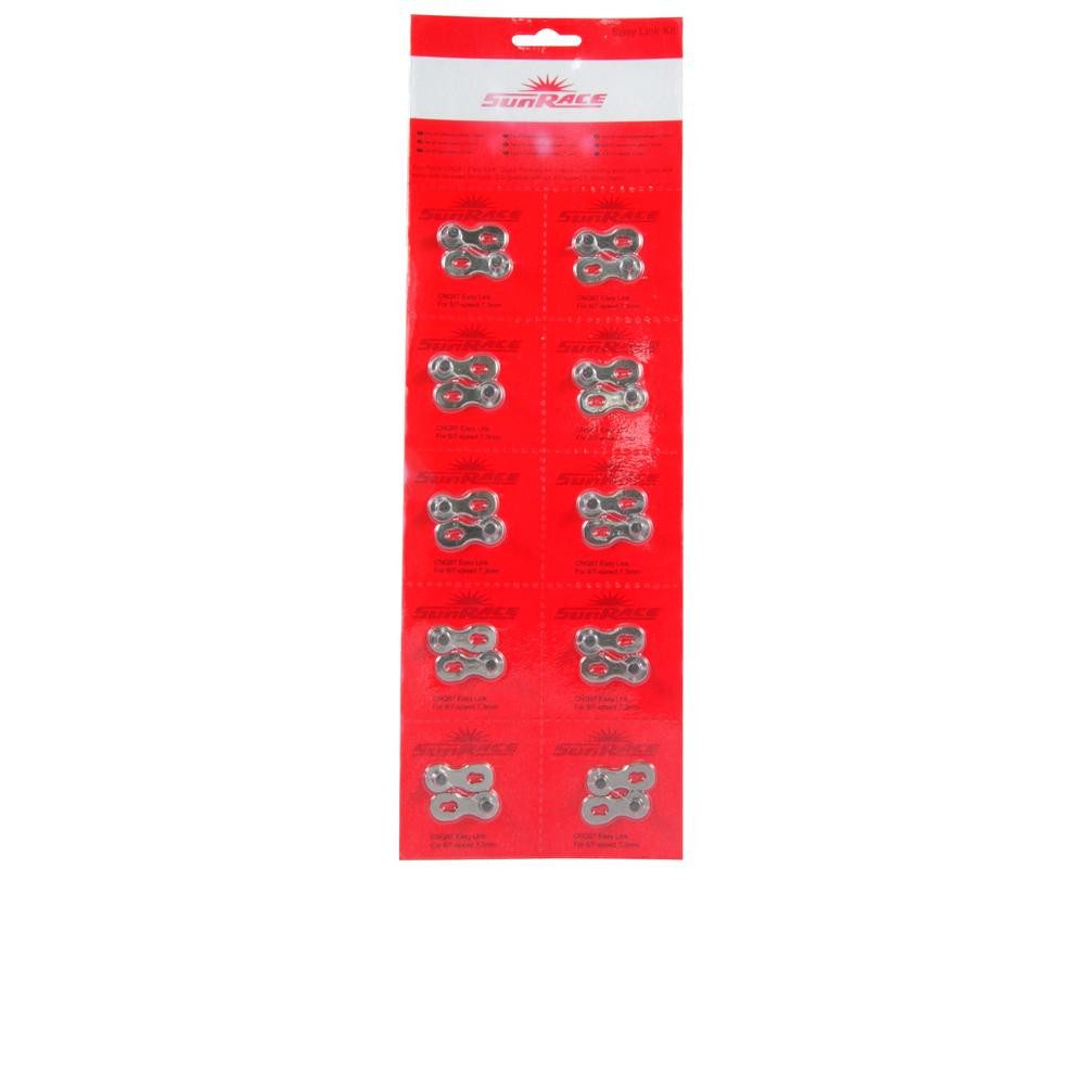 SunRace Fahrradkette Sunrace Kettenschloss Easy Link 9s Sram, Shimano Karte a 10 St.