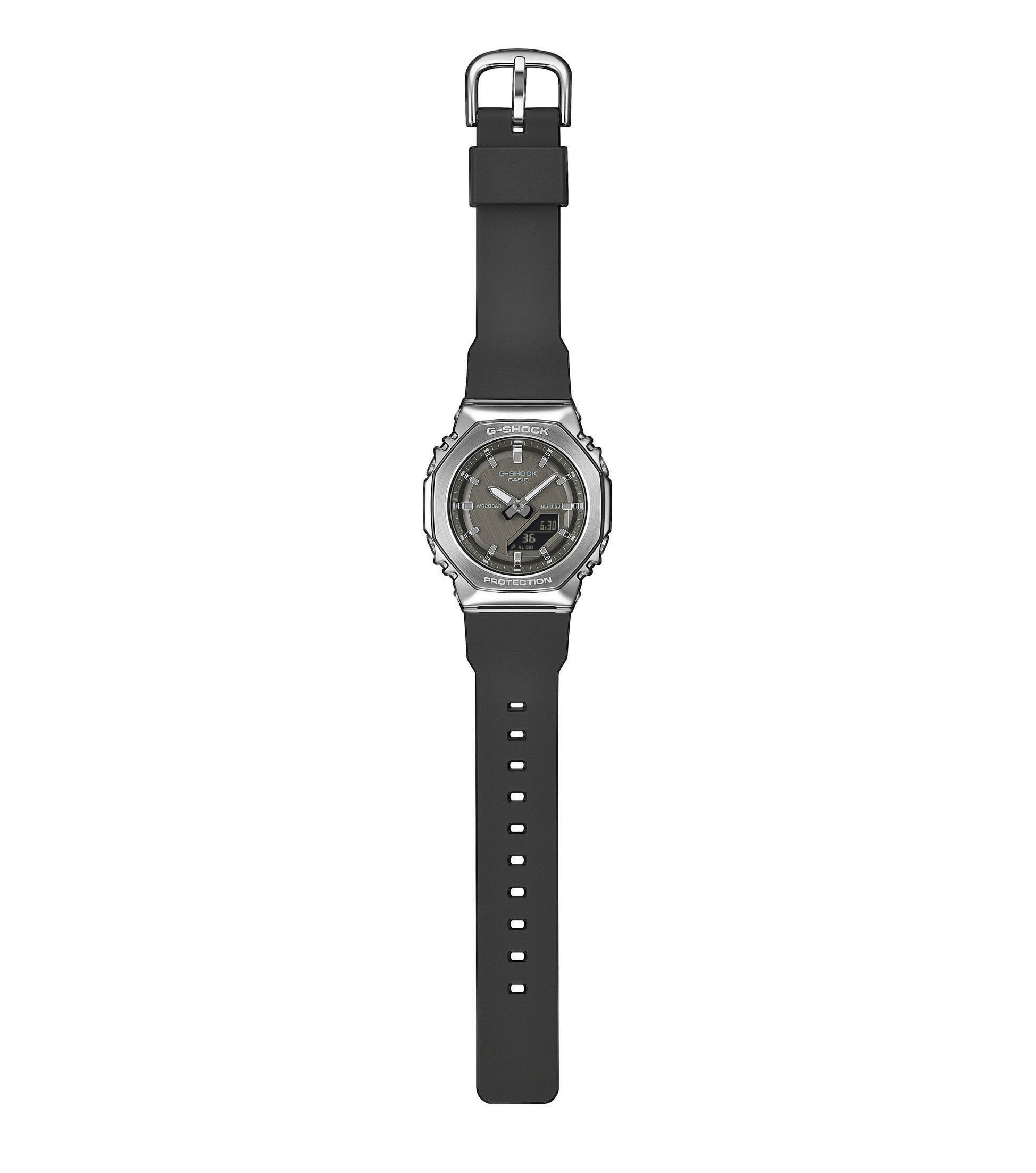 CASIO G-SHOCK Chronograph GM-S2110-1A1ER, Quarzuhr, Armbanduhr, Damenuhr, Herrenuhr, analog, digital