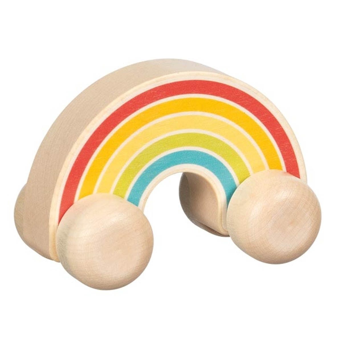 goki Spielzeug-Auto Greiffahrzeug Regenbogenfahrt, (packung, 1-tlg., rollbar), Unterstützt die motorische Entwicklung