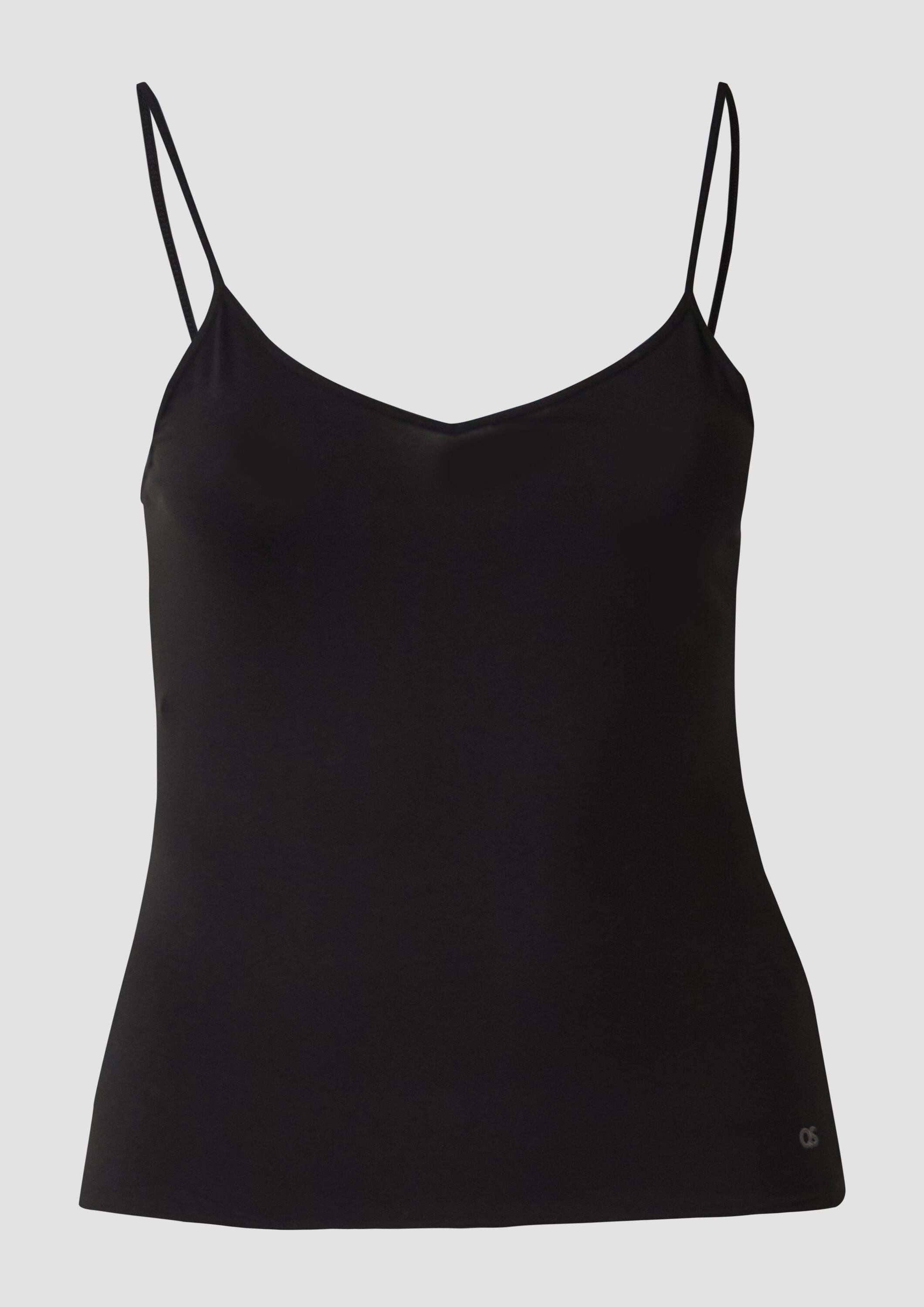QS Muskelshirt T-Shirt Elastisches Spaghettiträgertop
