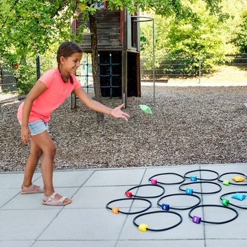 beleduc Hüpfspielzeug Bewegungsspiel Jump & Throw, Für in- und outdoor