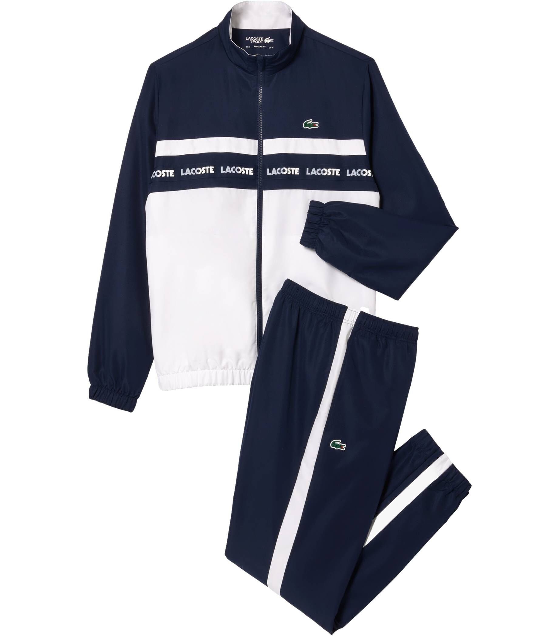 Lacoste Sport Trainingsanzug Herren Tennis-Trainingsanzug, Zwei  Reißverschlusstaschen an der Jacke, Eingrifftaschen an der Hose