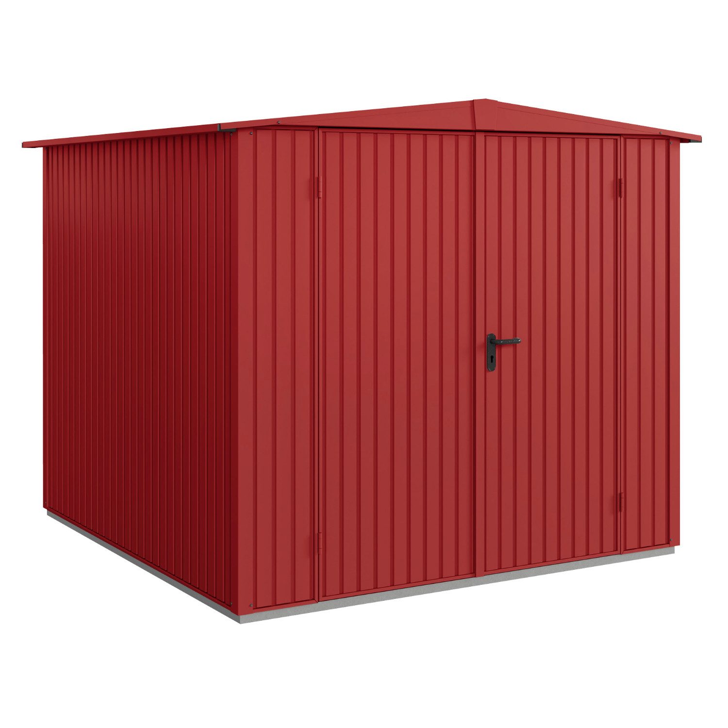 Hörmann Gerätehaus / Metall-Gerätehaus Berry Classic mit Satteldach Typ 2, (mit Bodenrahmen)