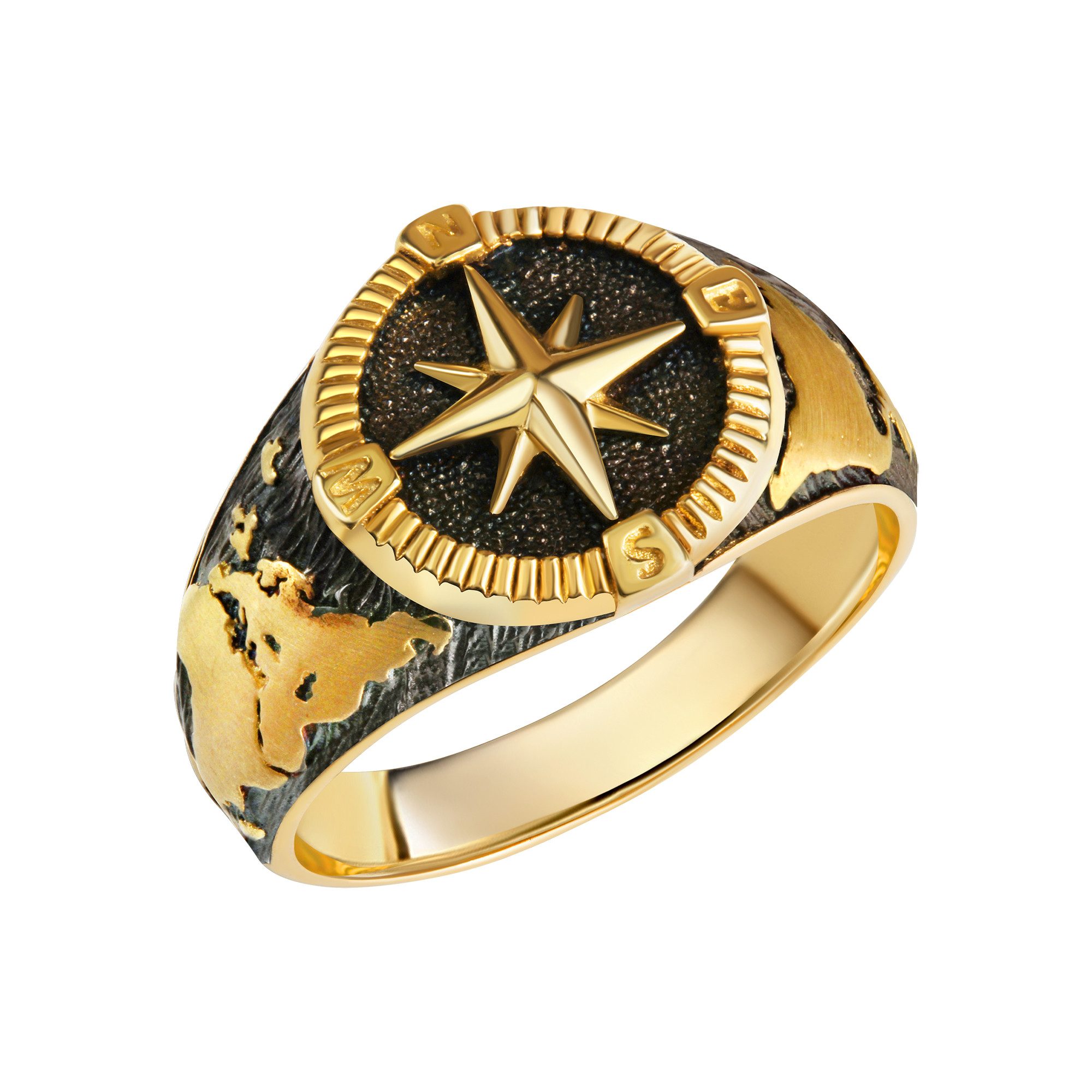 Vivance Fingerring 925/- Sterling Silber vergoldet günstig online kaufen