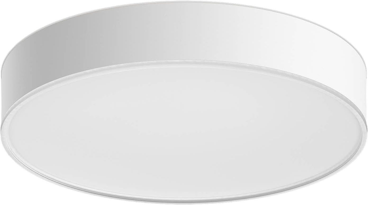 Philips Hue Smarte LED-Leuchte White Ambiance Enrave Deckenleuchte M schwarz, Abschaltautomatik, Bluetooth, CCT - über Fernbedienung, Dimmer, Dimmfunktion, Farbsteuerung, Fernbedienung, Infrarot inkl., Leuchtdauer einstellbar, Memoryfunktion, Nachtlichtfunktion, Smart Home, Timerfunktion, dimmbar über Fernbedienung, erweiterbar, mehrere Helligkeitsstufen, LED wechselbar, warmweiß - kaltweiß, inkl. Philips Hue Dimmschalter