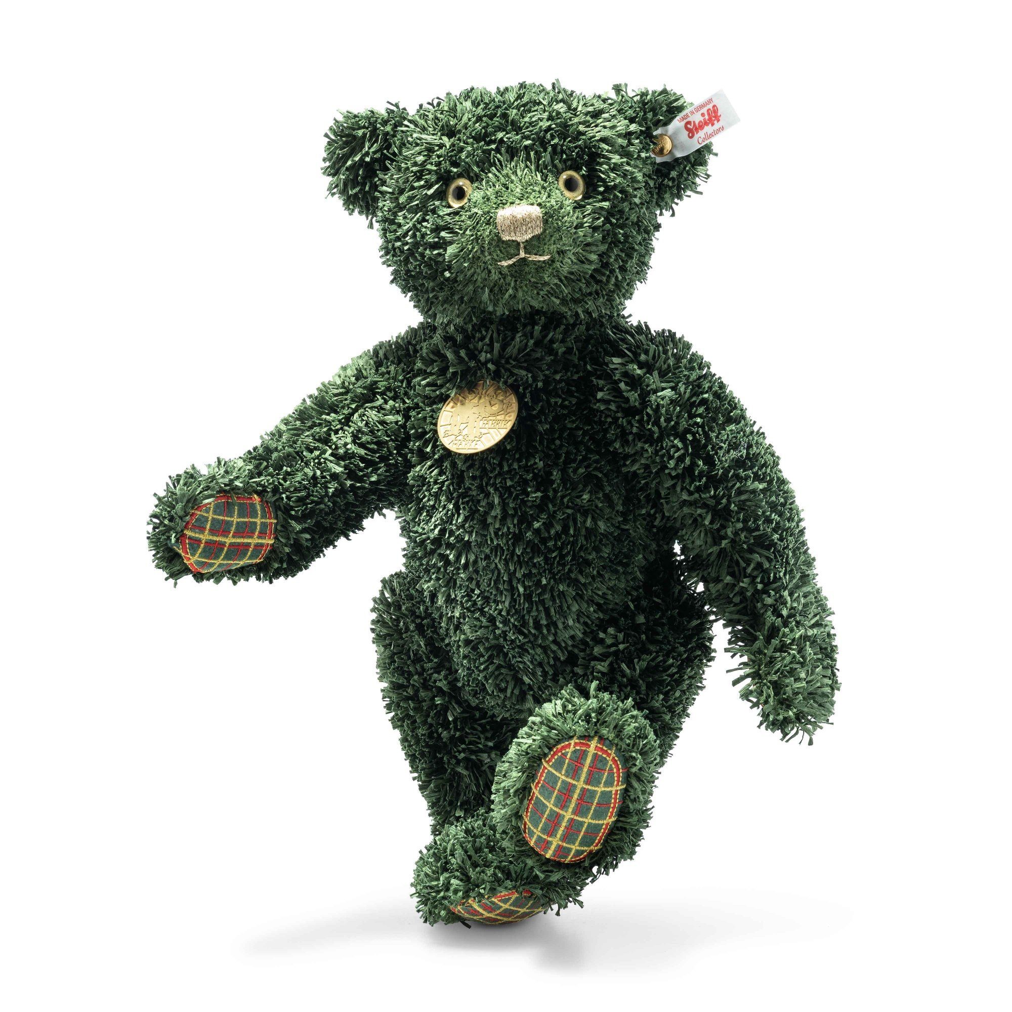 34 Dekofigur Steiff 006036 cm Christmas Teddybär Green