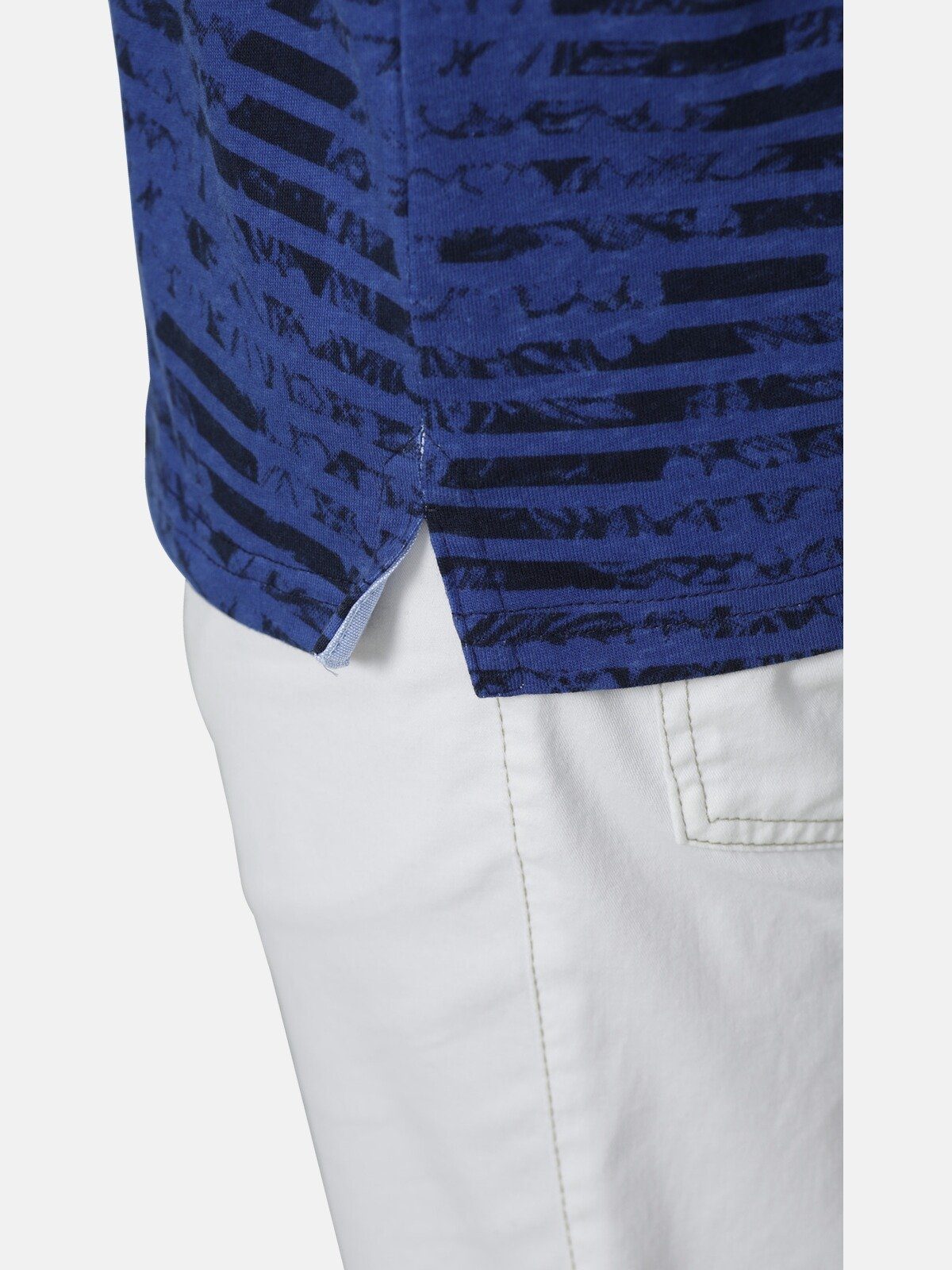 Babista Poloshirt FIOREZZA mit floralen Streifendessin