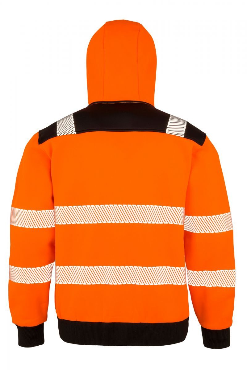 Result Arbeitsjacke Recycled Robust Safety Hoody - Sicherheitsjacke mit Kapuze
