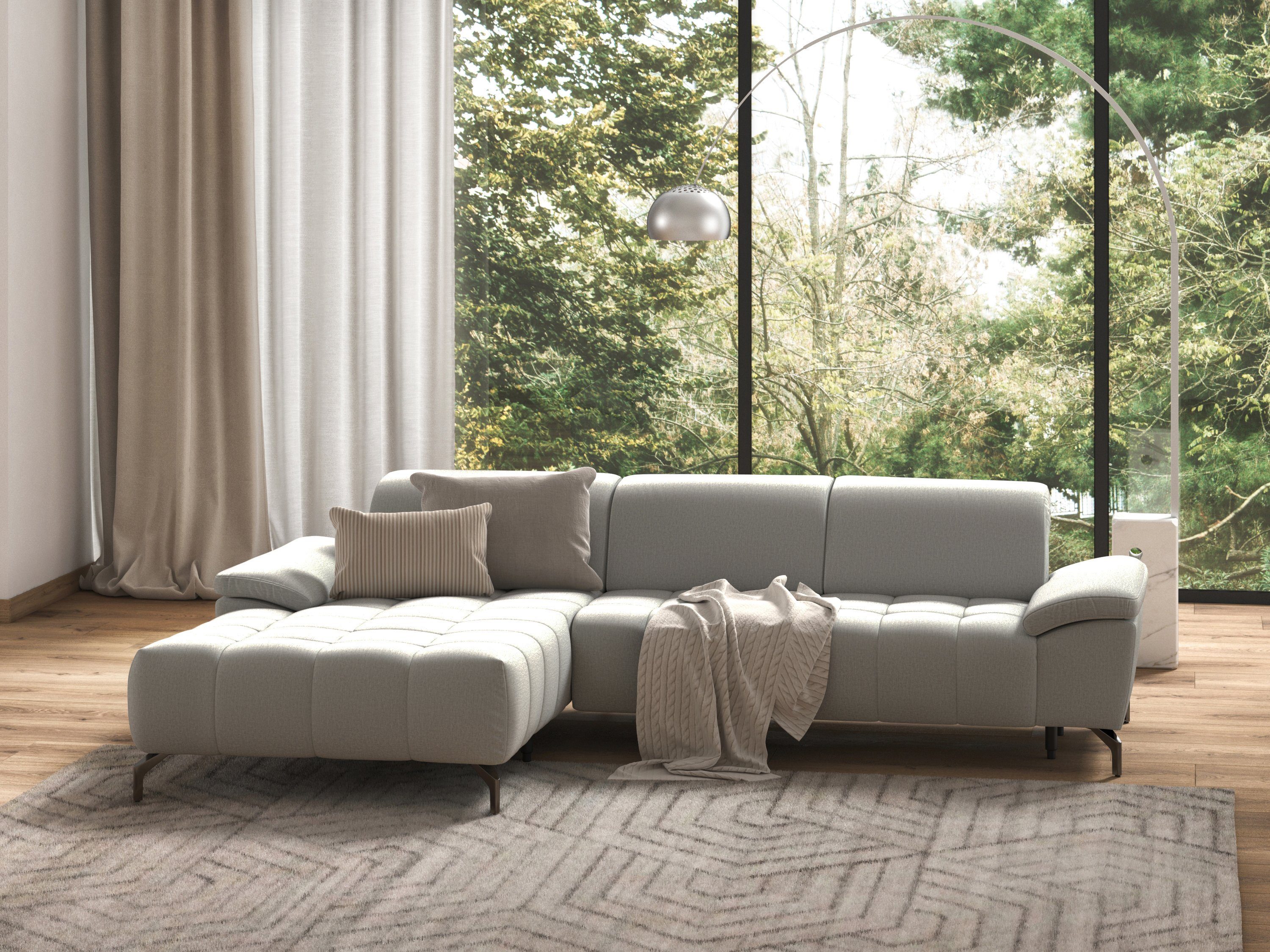 sit&more Ecksofa "Cool L-Form" wahlweise mit Kopfteilverstellung und Vorzie günstig online kaufen