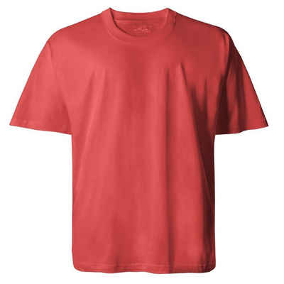 Lucky Star Rundhalsshirt Übergrößen Basic T-Shirt in terracotta von Lucky Star