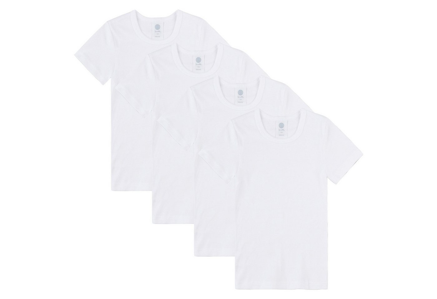 Sanetta T-Shirt Jungen Unterhemd 4er Pack Baumwolle (Packung, 4er Pack)