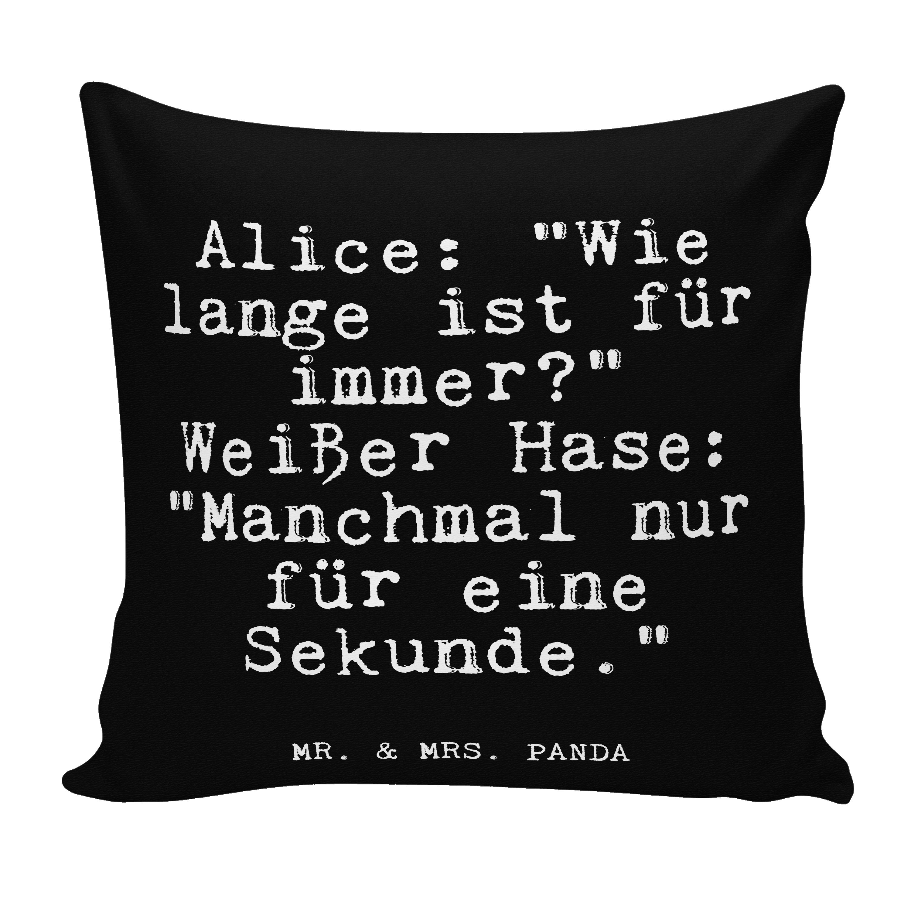 Mr. & Mrs. Panda Dekokissen Alice "Wie lange ist... Schwarz