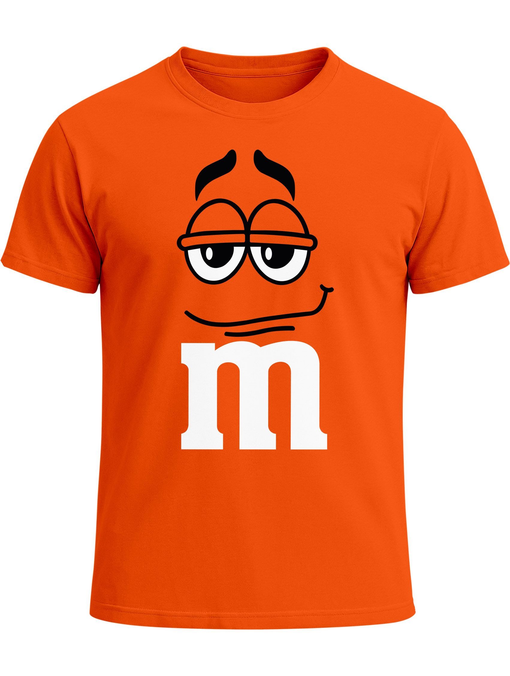 MoonWorks Print-Shirt Herren T-Shirt Fasching Karneval M Aufdruck Gruppenkostüm Verkleidung mit Print