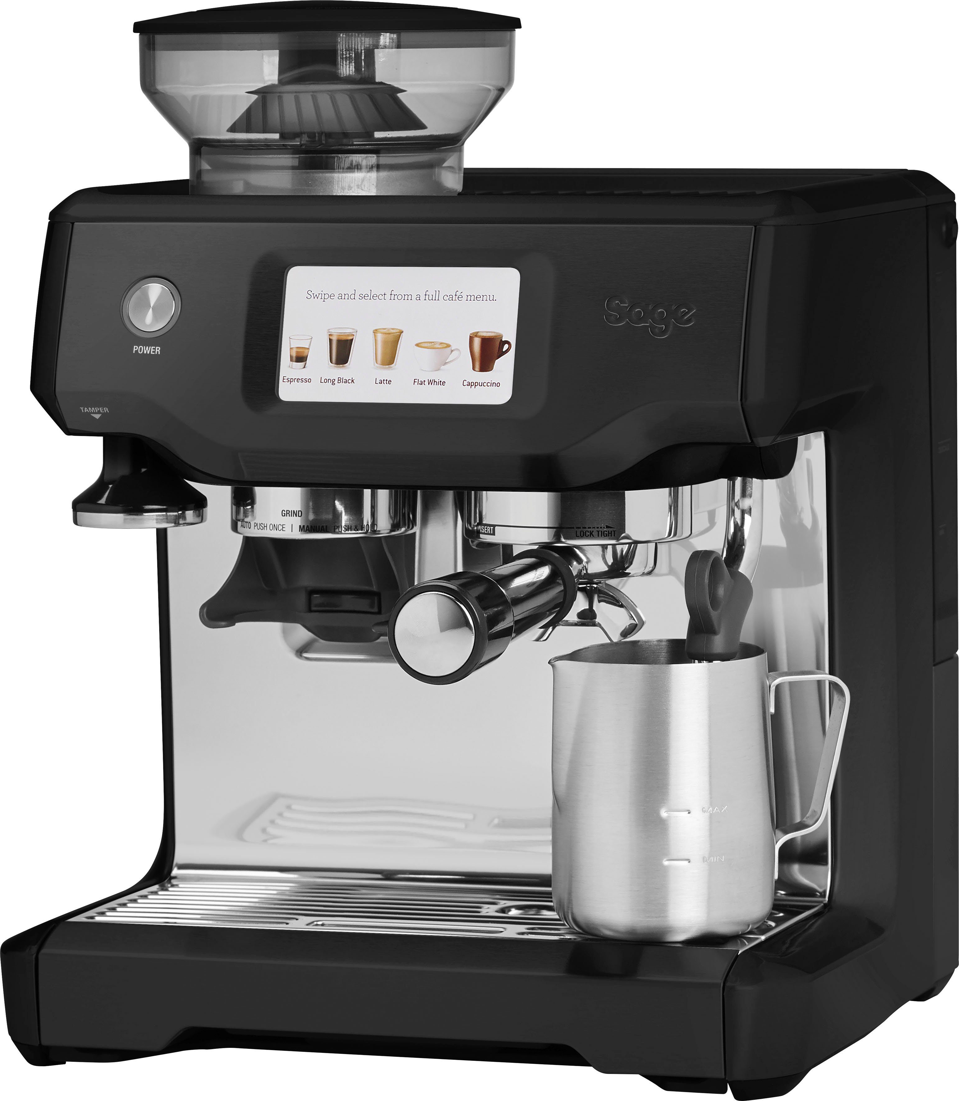 Sage Espressomaschine the Barista Touch, SES880BTR, Black Truffle