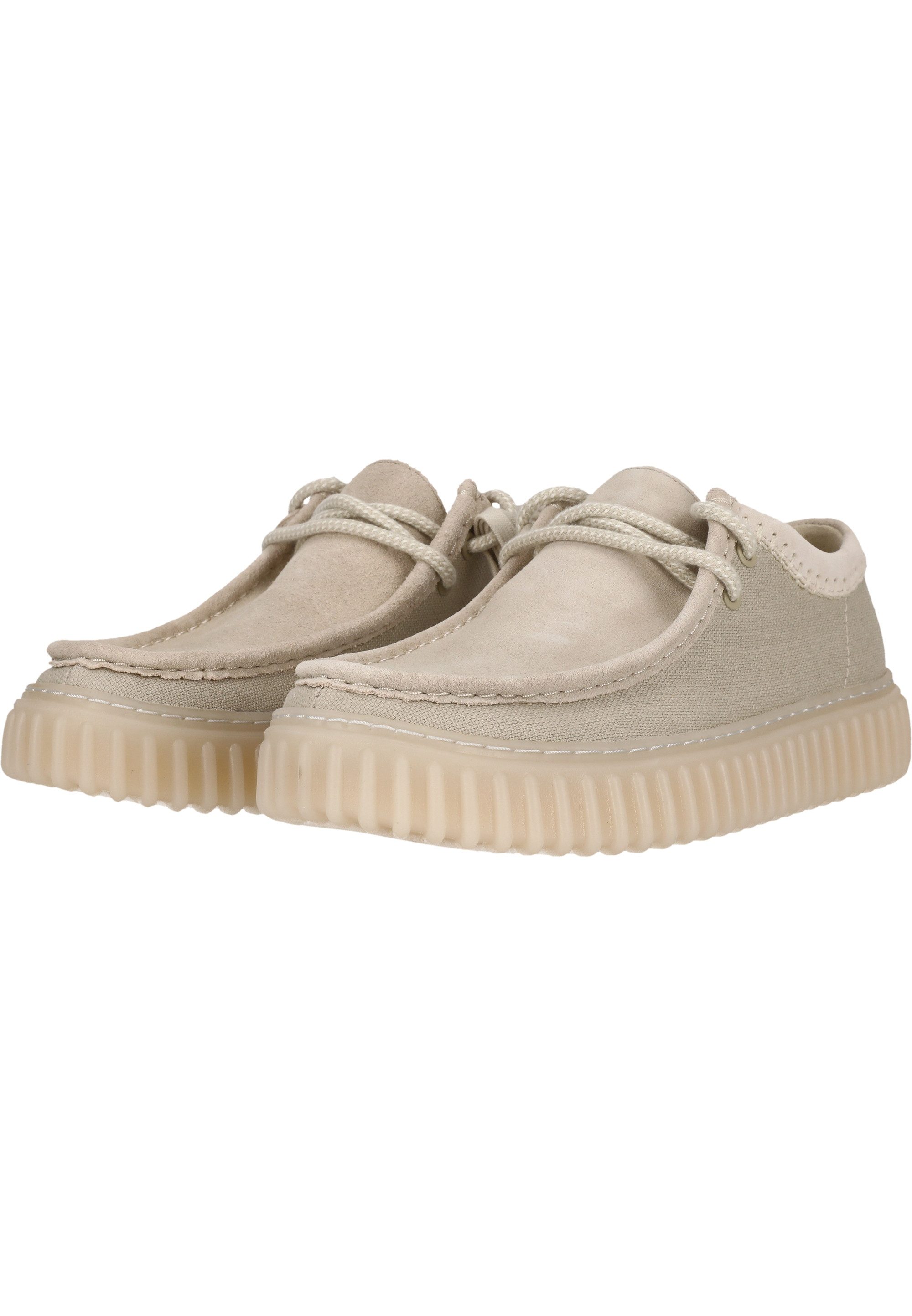 Clarks Torhill Low Mokassin mit markanter, gerippter Sohle