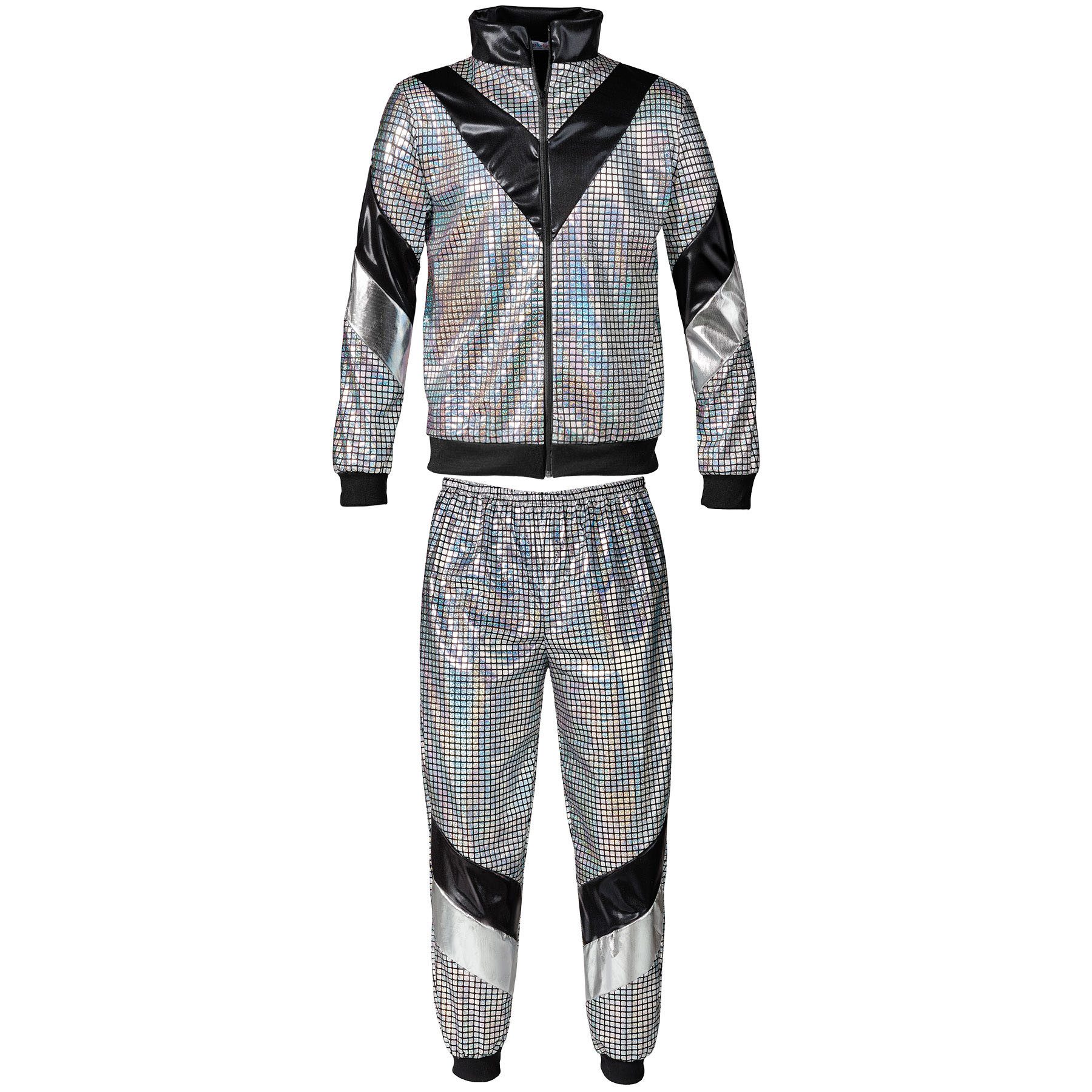 dressforfun Kostüm Herrenkostüm, Glänzende Jacke und Hose im Retro-Stil.