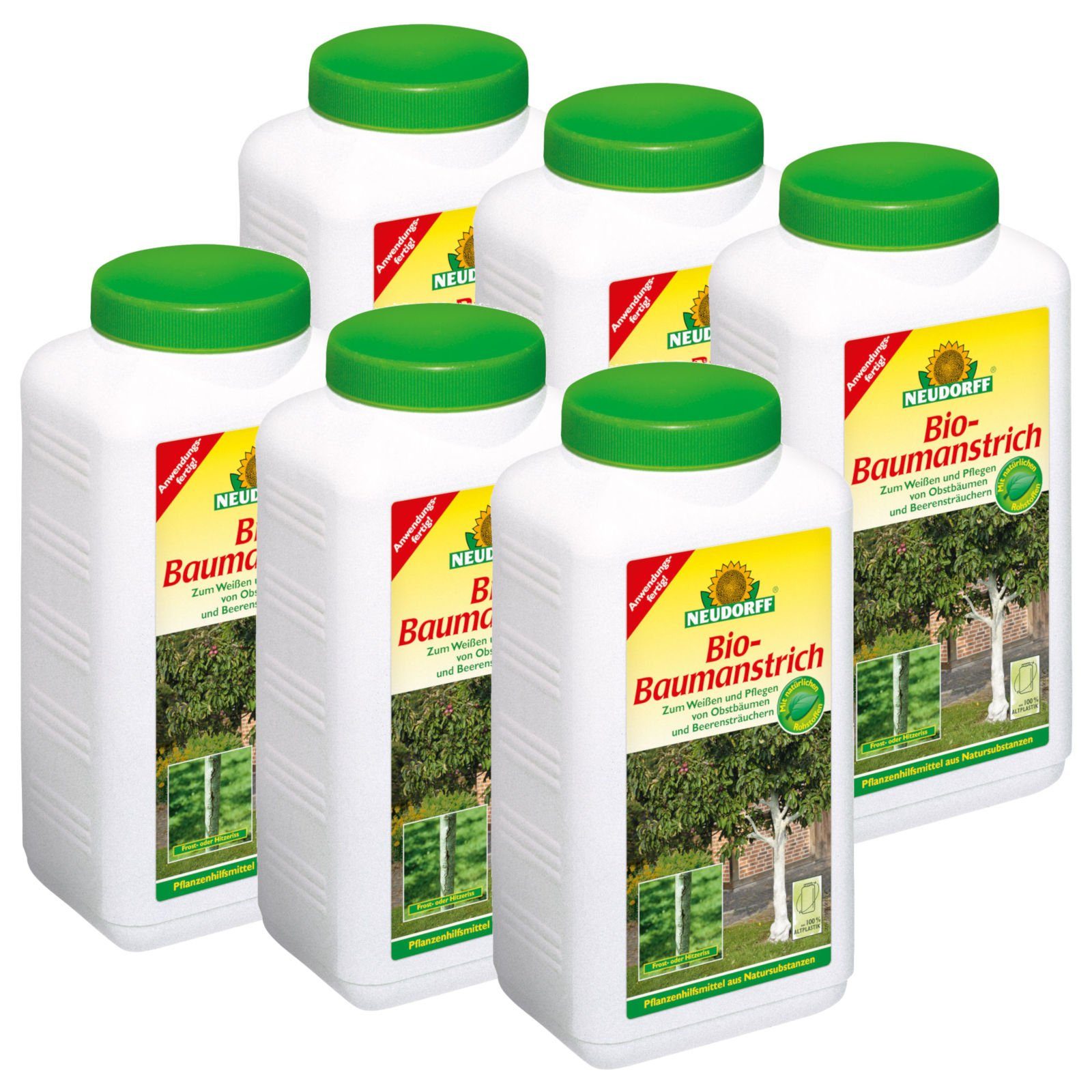 Neudorff Baumanstrich Bio-Baumanstrich 6x 2 Liter, 12000 ml