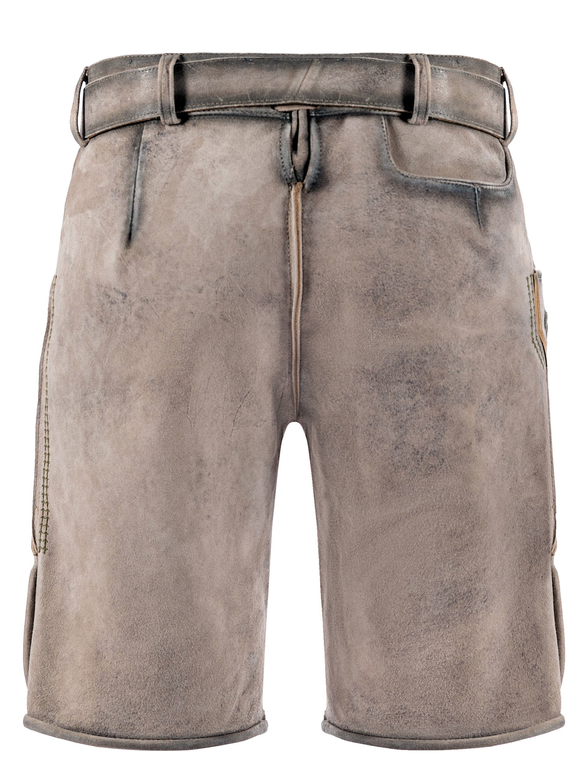 FUCHS Trachtenlederhose Lederhose kurz Norbert schnee günstig online kaufen