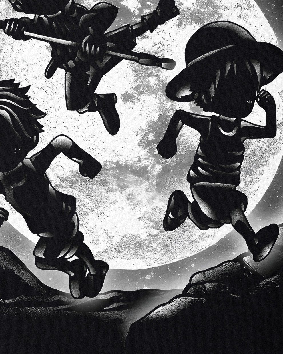 style3 T-Shirt Moonlight Brothers one piece japan anime luffy manga monkey günstig online kaufen