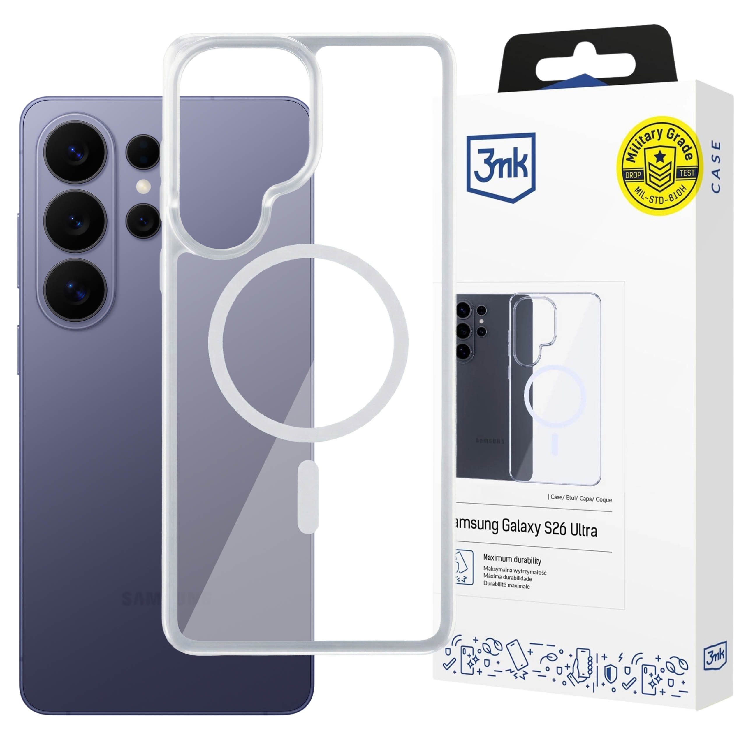 3MK Smartphone-Hülle Transparente Magnethülle Samsung Galaxy S26 Ultra – 3mk MagCase
