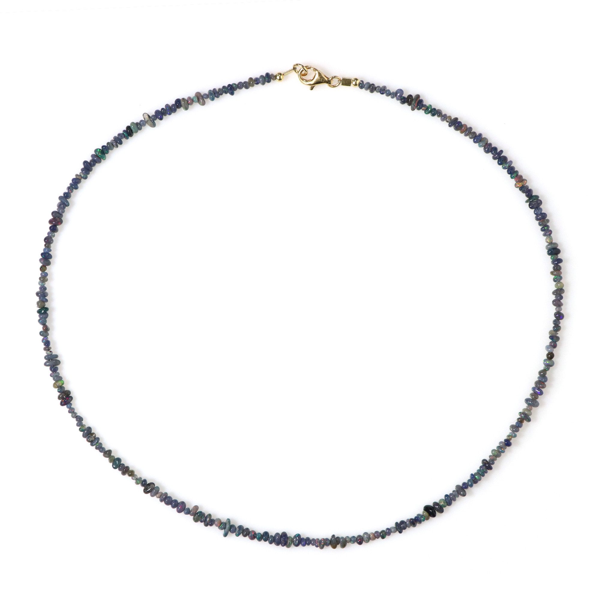 Cavill Silberkette Cavill Mezezo Opal 18,924 ct äthiopisch, vergoldet, Sterlingsilber (1-tlg)