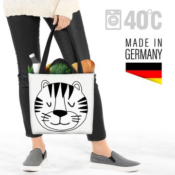 VOID Henkeltasche (1-tlg), Tiger Cartoon Comic Tiger Cartoon Comic Raubtier Raubkatze Katze Urwa