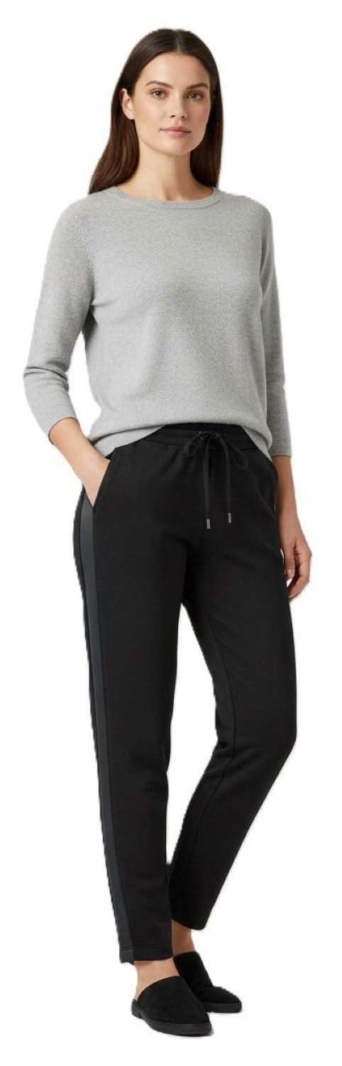 Estefania for woman Jogger Pants 193-6100, mit Lederimitat Galonstreifen Lederimitat Galonstreifen