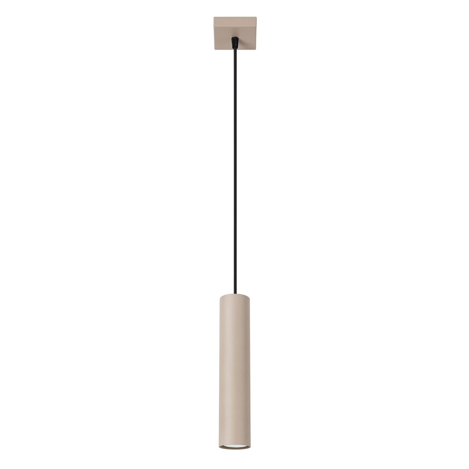 SOLLUX lighting Hängeleuchte Pendelleuchte LAGOS 1 taupe, Nicht enthalten