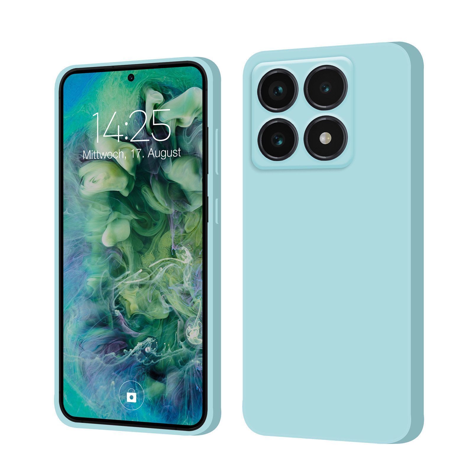 Tec-Expert Handyhülle SoftGrip Cover Hülle für Xiaomi 14T, Handy Case Bumper integrierter Kameraschutz flexibel
