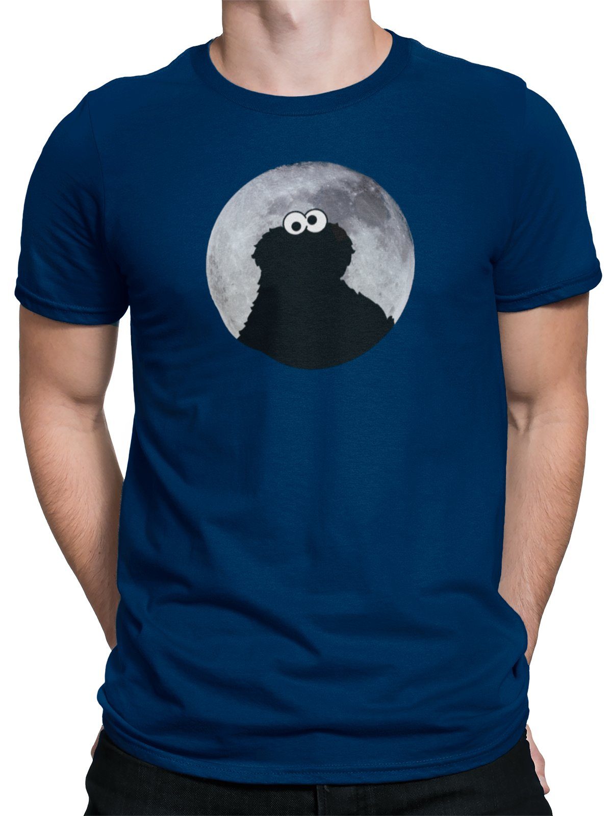 navy Moonnight Cookie T-Shirt Sesamstrasse Monster