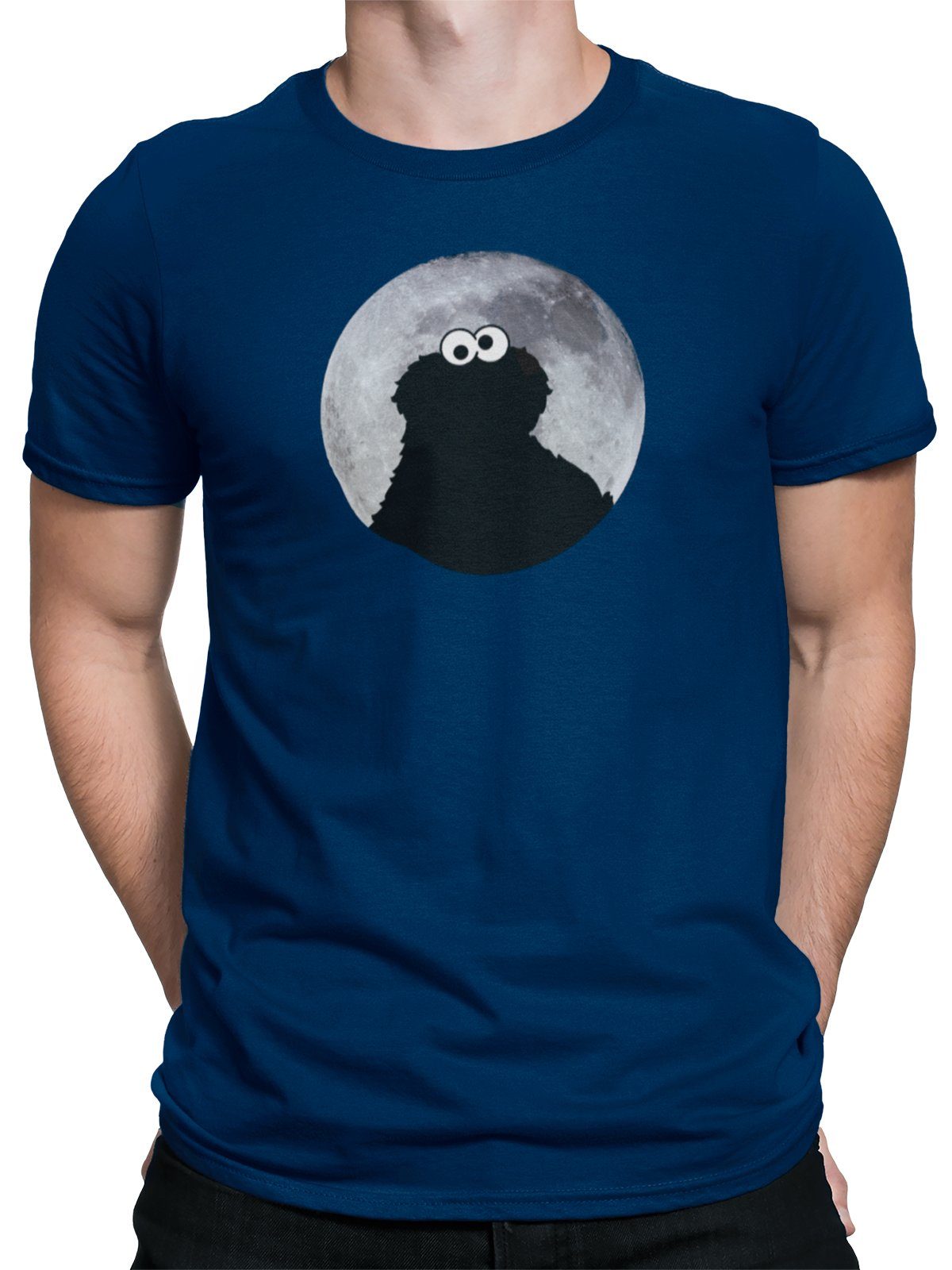 Moonnight Monster Cookie Sesamstrasse navy T-Shirt