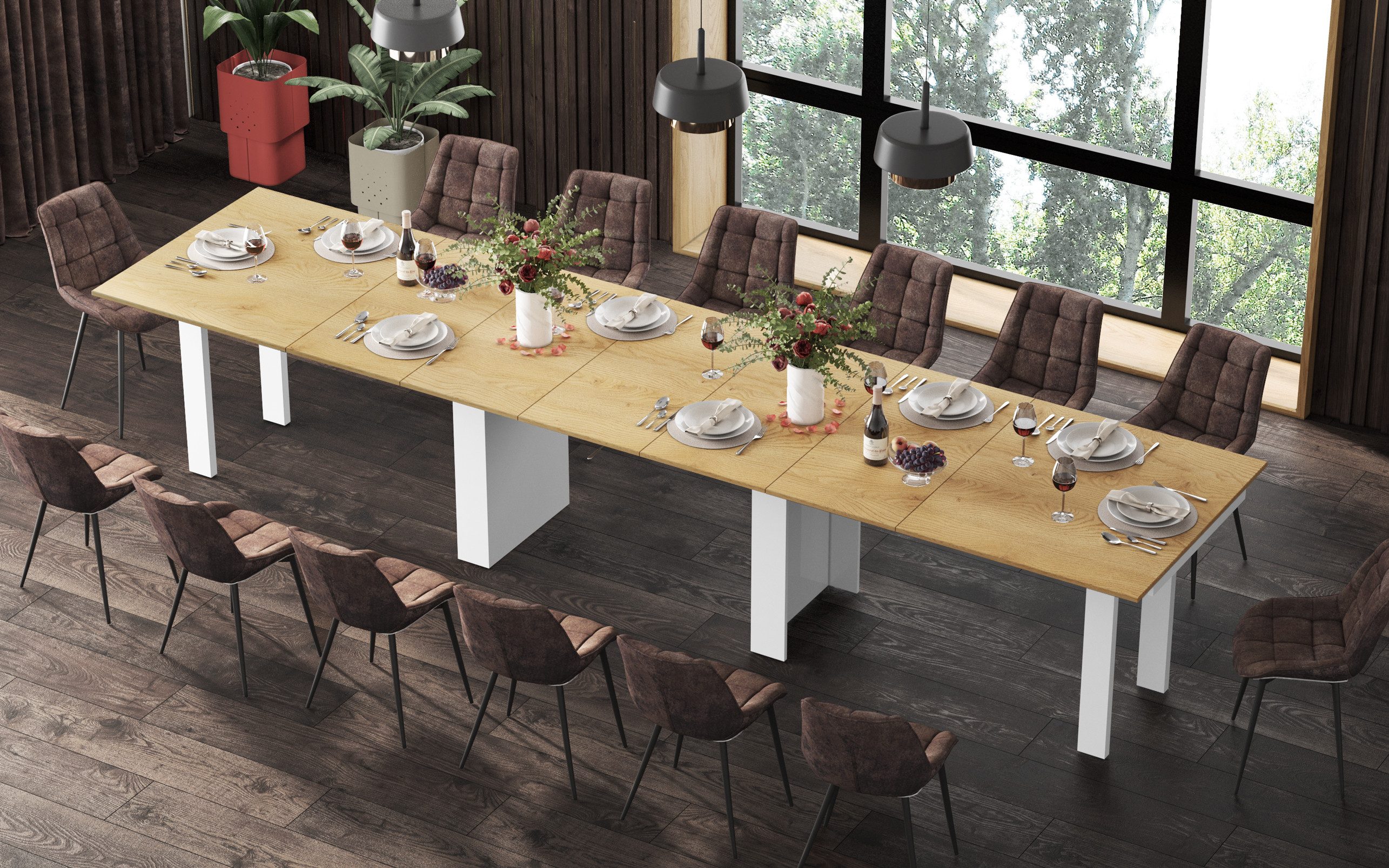 designimpex Esstisch Design HMA-111 Tisch XXL günstig online kaufen