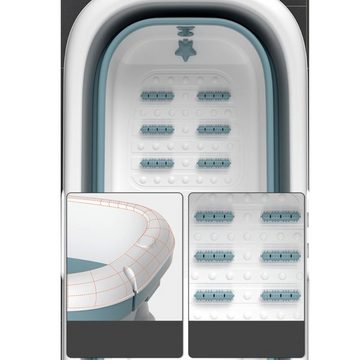 Insma Badewanne, Faltbare Badewanne 145cm für Erwachsene mit Multifunktionalem Deckel