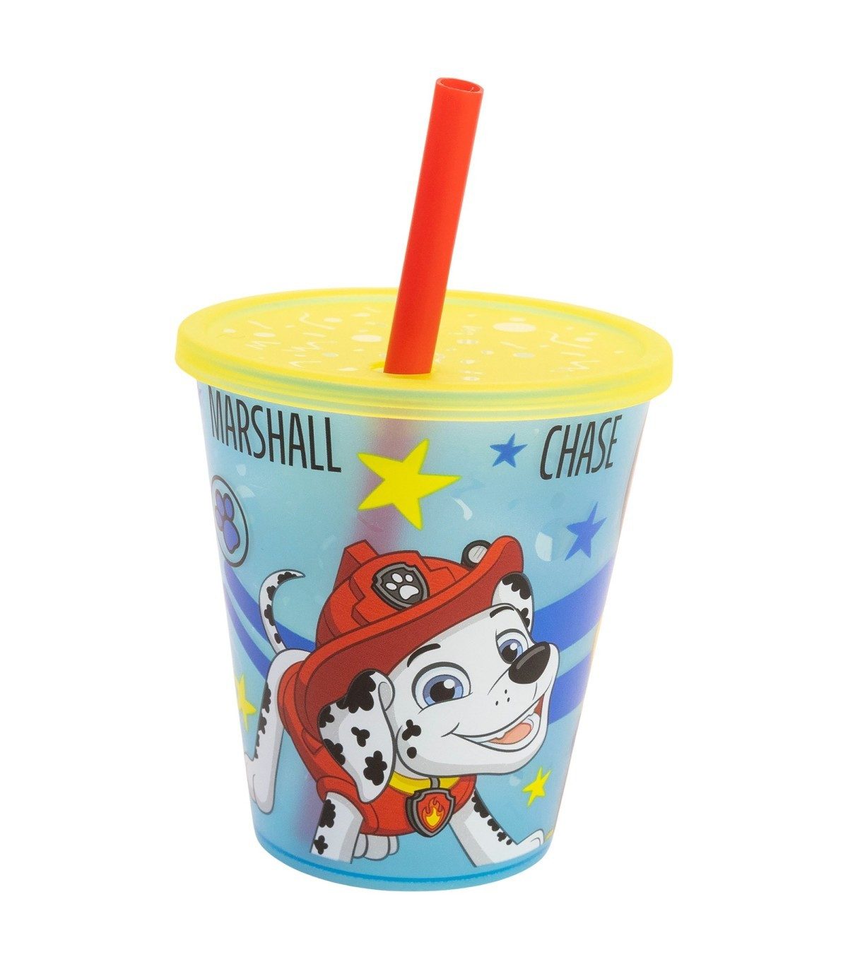 PAW PATROL Becher Kinder Becher Set 4 teilig 285 ml Becher mit Trinkhalm, 4-tlg.