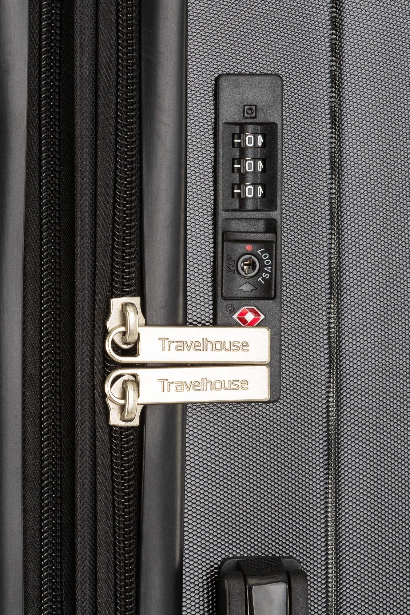 Travelhouse Hartschalen-Trolley Porto, 4 Rollen, Dehnfalte +15% Volumen, robuste Reißverschlüsse, große Rollen