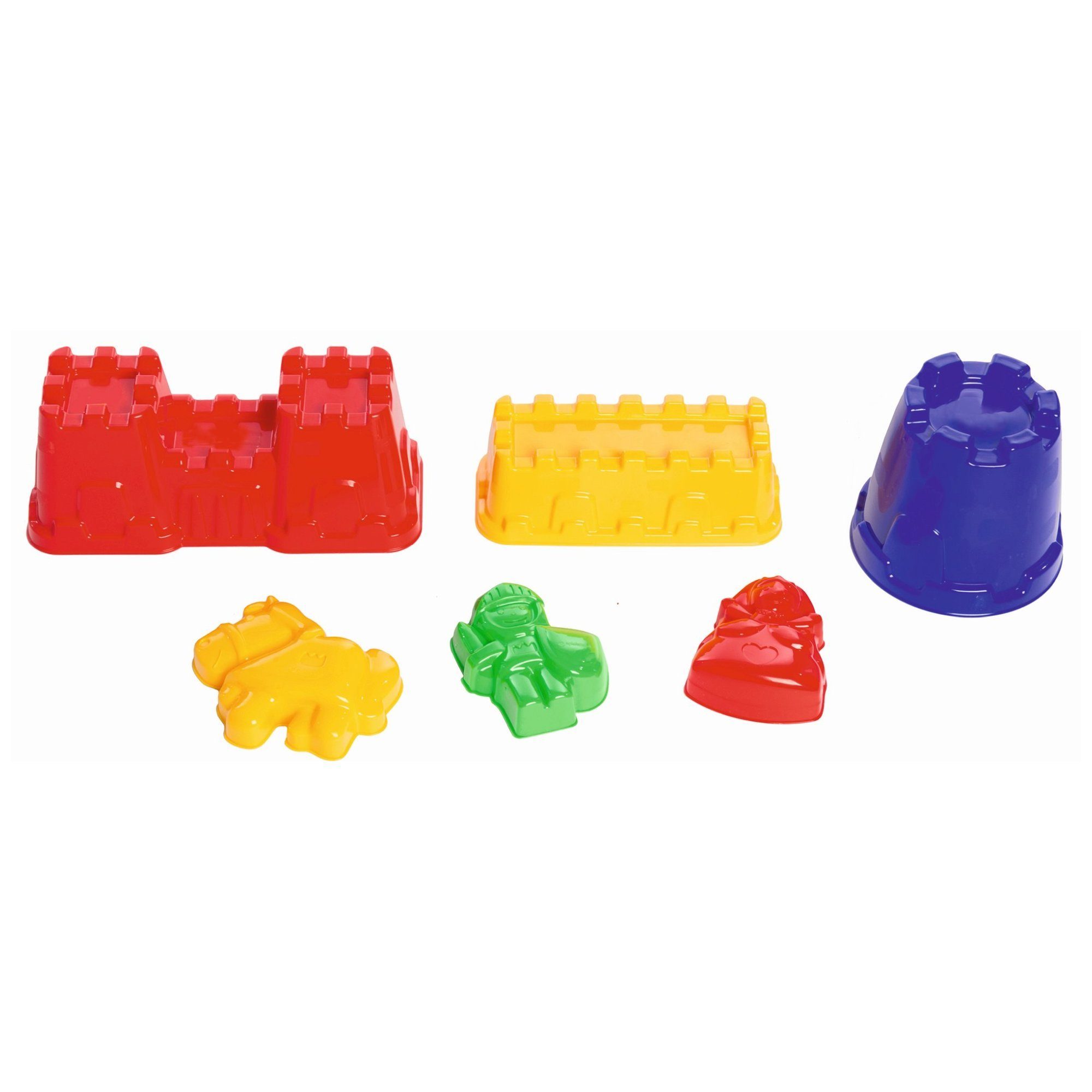 Spielstabil Spielzeug-Gartenset Spielstabil Burgen-Set classic 6-teilig im Netz, (6-tlg), Inklusive Prinzessin, Ritter und Pferd