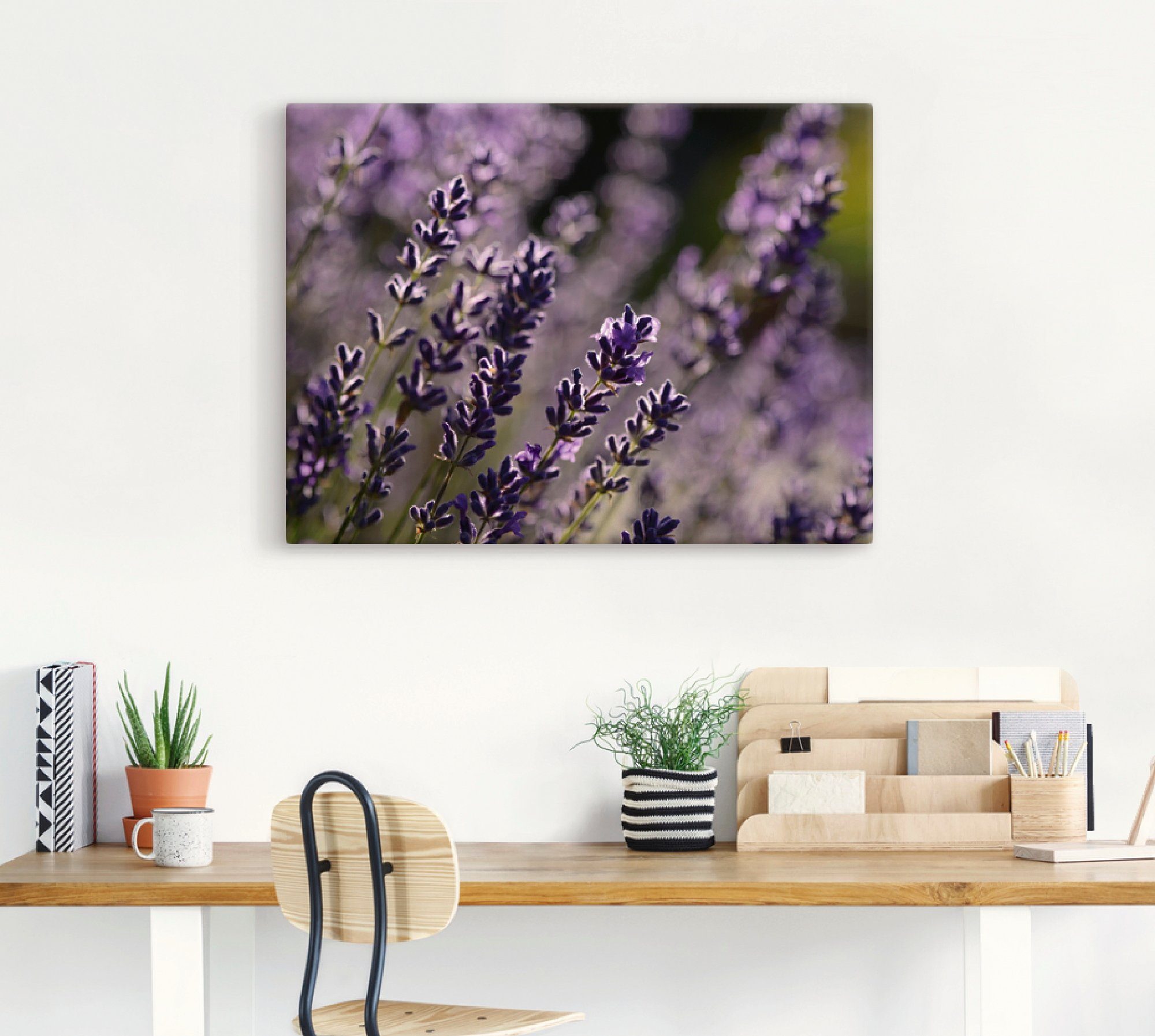Artland Wandbild »Lavendel«, Blumen (1 Stück), in vielen Größen & Produktarten -Leinwandbild, Poster, Wandaufkleber / Wandtattoo auch für Badezimmer geeignet-HomeTrends