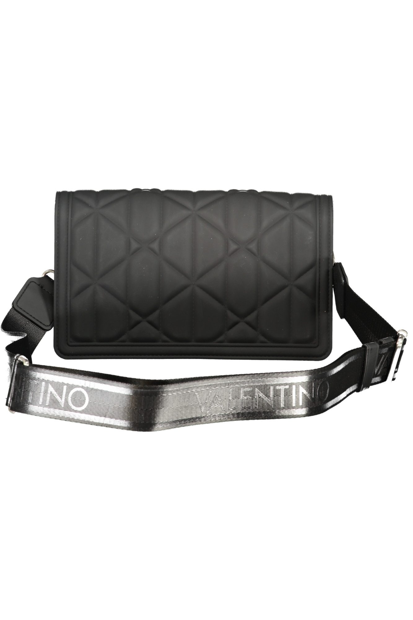 Valentino Umhängetasche, Elegante schwarze Damentasche mit verstellbarem Schulterriemen