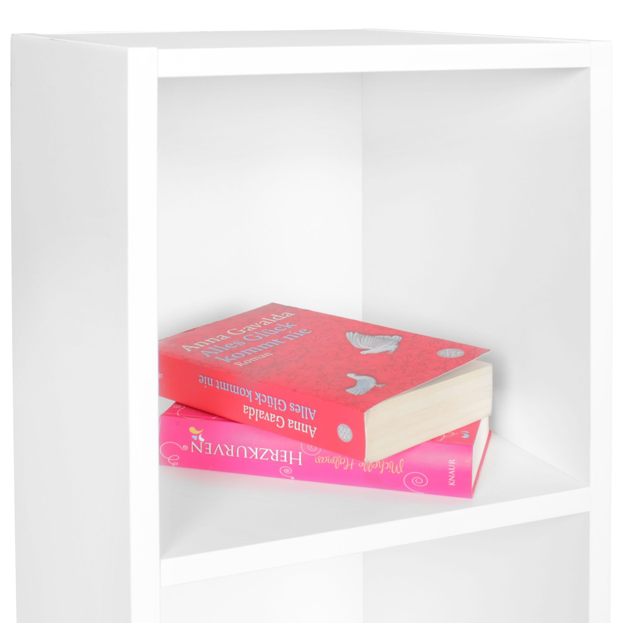 FineBuy Standregal Holz 30x60x30 cm Modern Regal Klein, Wandregal Ablageregal Schmal, Kleines Bücherregal 2 Ablagefächer, Schmales Design Holzregal Nischenregal – Bild 5 von 5