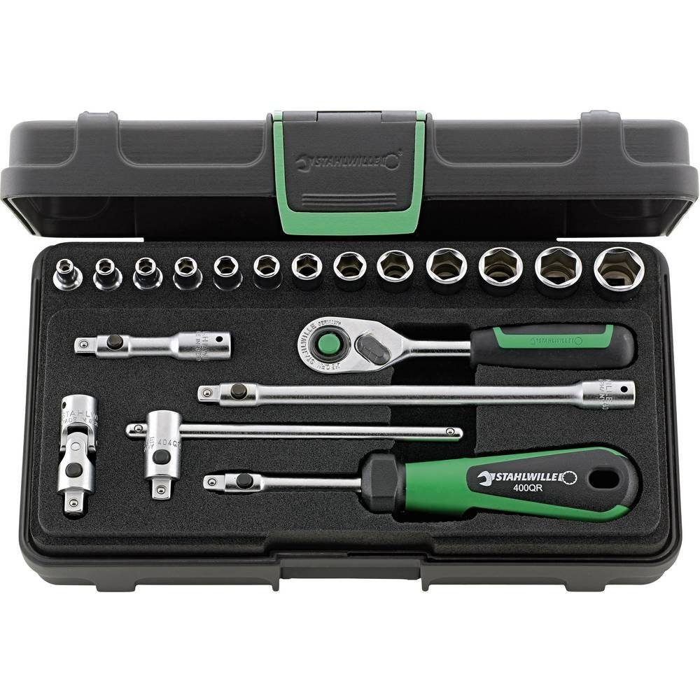 Stahlwille Steckschlüssel Steckschlüssel-Garnitur 1/4″ 19tlg