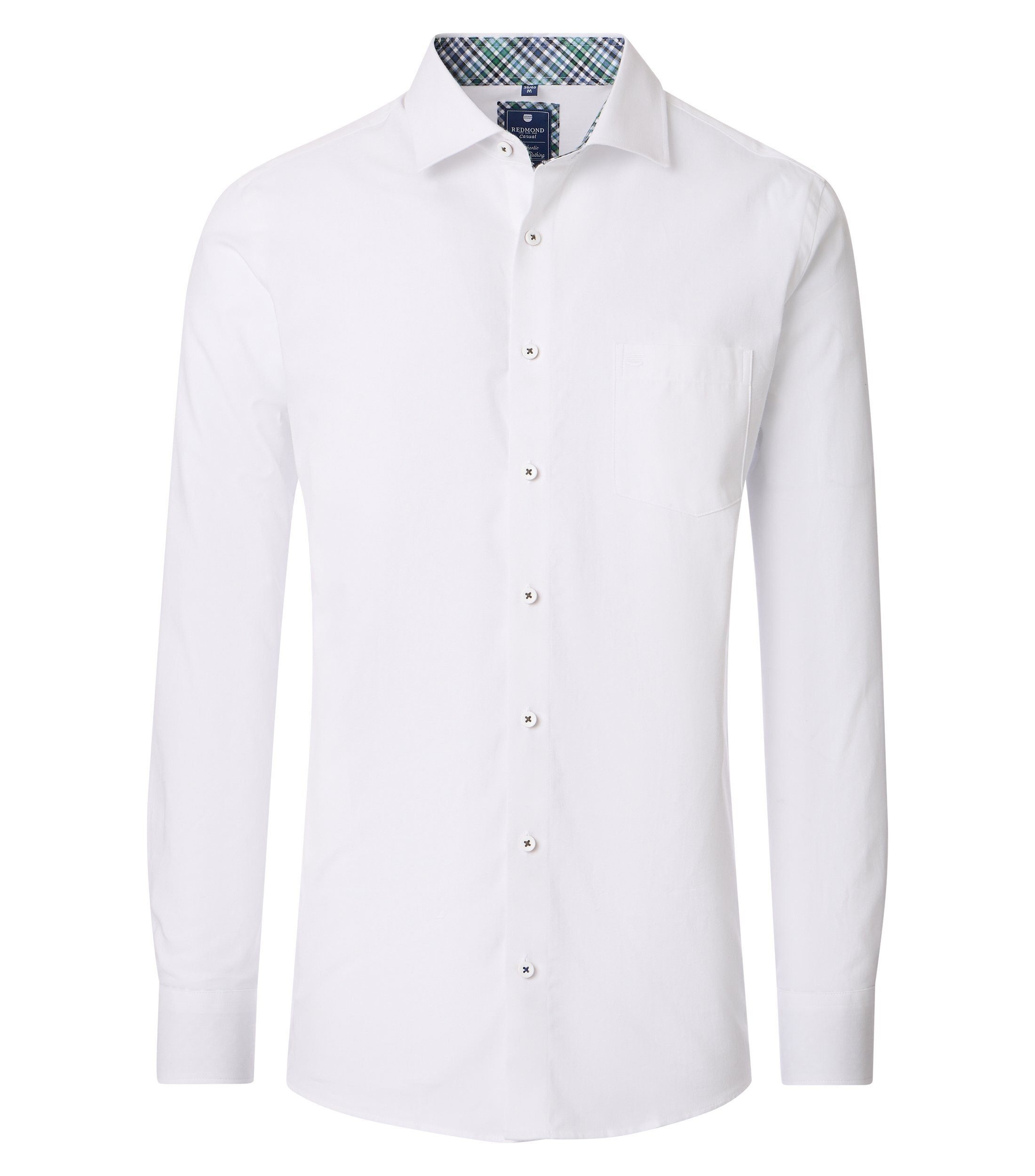 Redmond Langarmhemd uni Comfort Fit günstig online kaufen