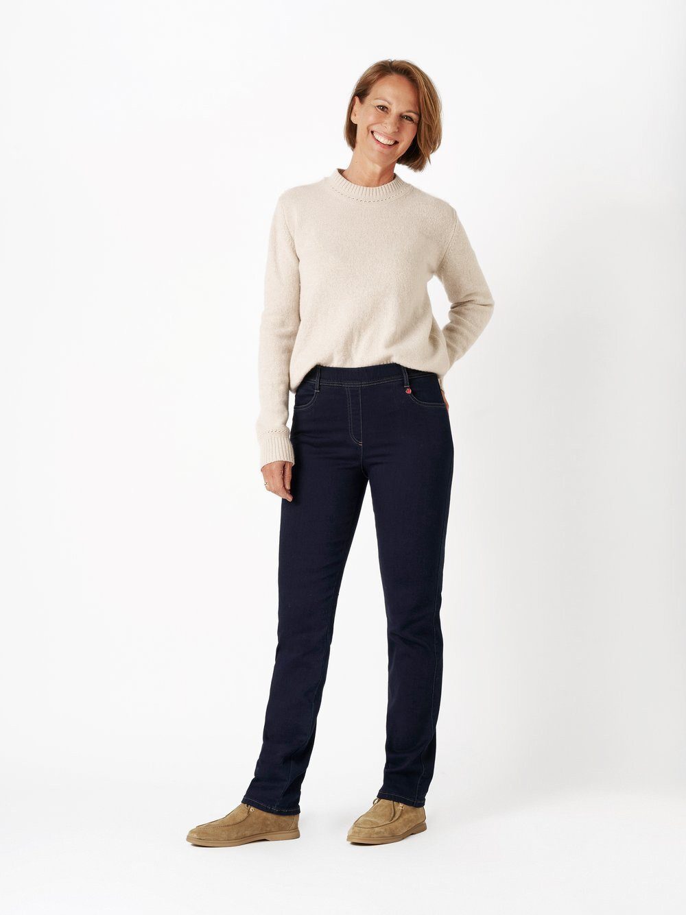 Relaxed by TONI Slim-fit-Jeans Alice aus Thermodenim